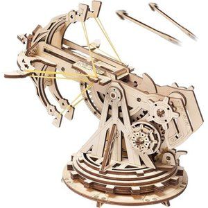 3D Wooden Puzzles for Adults, DIY Wooden Ballista Launcher Toys for Boys/Girls